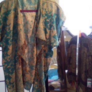 Cardigan wras repurposed textiles